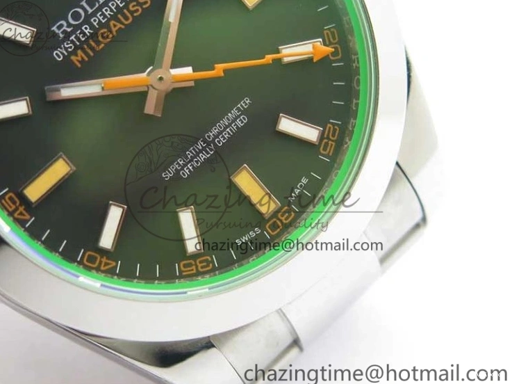 SH3131 GV on Black Bracelet Best ARF Dial Steel 1:1 Edition Milgauss 904L 116400 0803